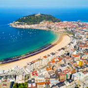 san sebastian aerial view